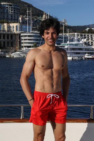 RED SWIM SHORT